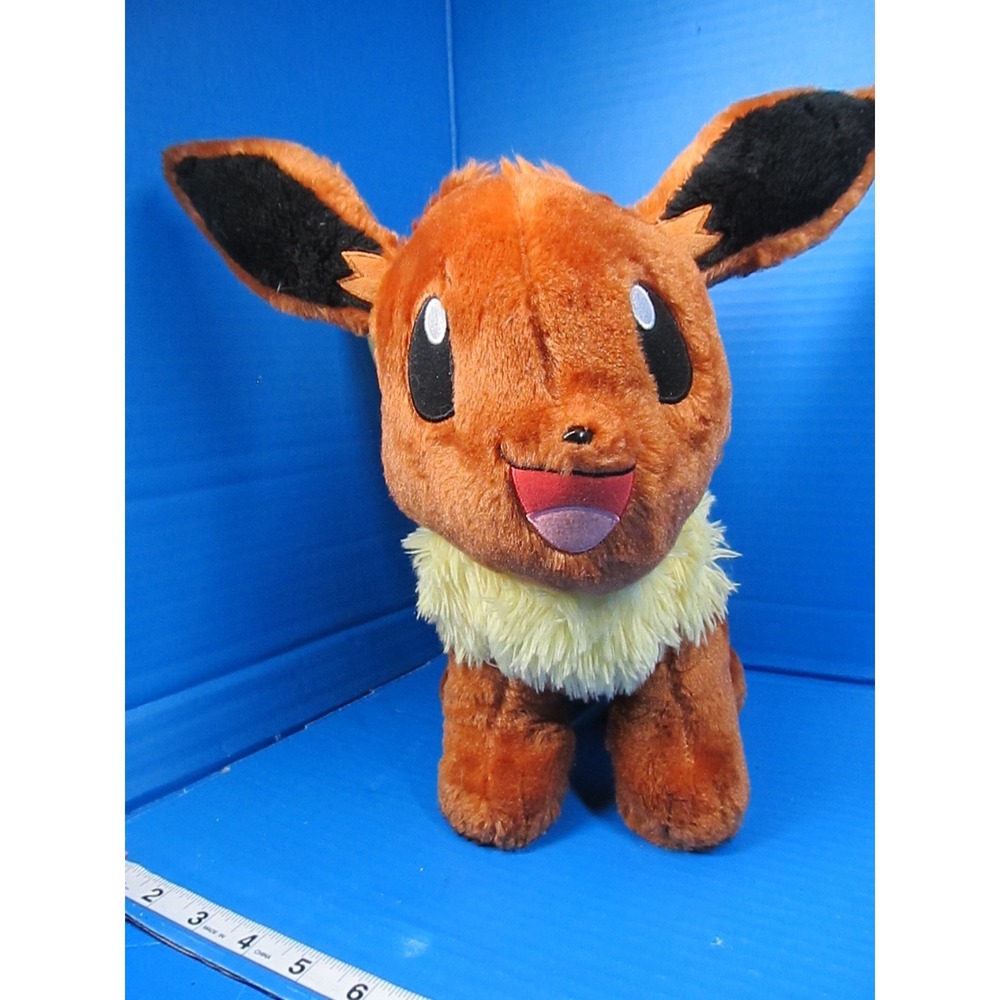 Build A Bear Pokemon Eevee Plush Stuffed Animal With Sound BAB 16" Stuffie